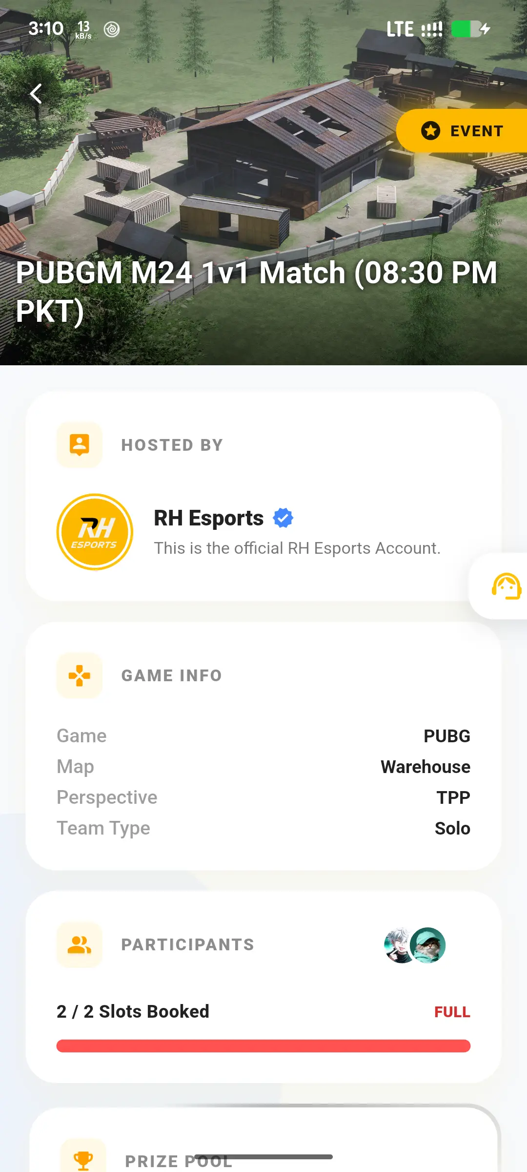 Match Details Screen